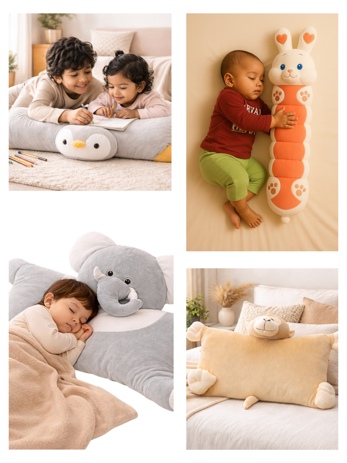 Plush Pillows and Diaper Bags