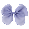 Light purple bow on a white background