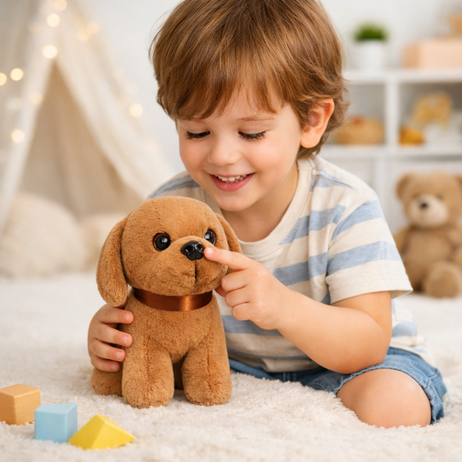 Luffy – The Sitting Puppy Plush Soft Toy