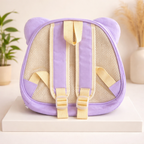 Purple Cartoon Cat Kids Backpack with 3D Hard Shell