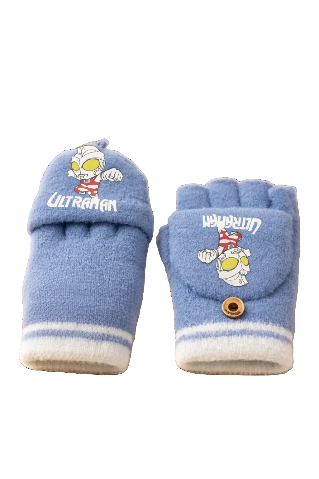 Winter Special Dark Blue Kids Convertible Gloves with Detachable Top