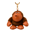 Brown Gorilla Plush Keychain