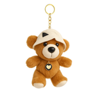 Teddy Bear with Hat Plush Keychain
