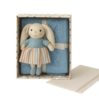Knitted Bunny Doll & Blanket Gift Set