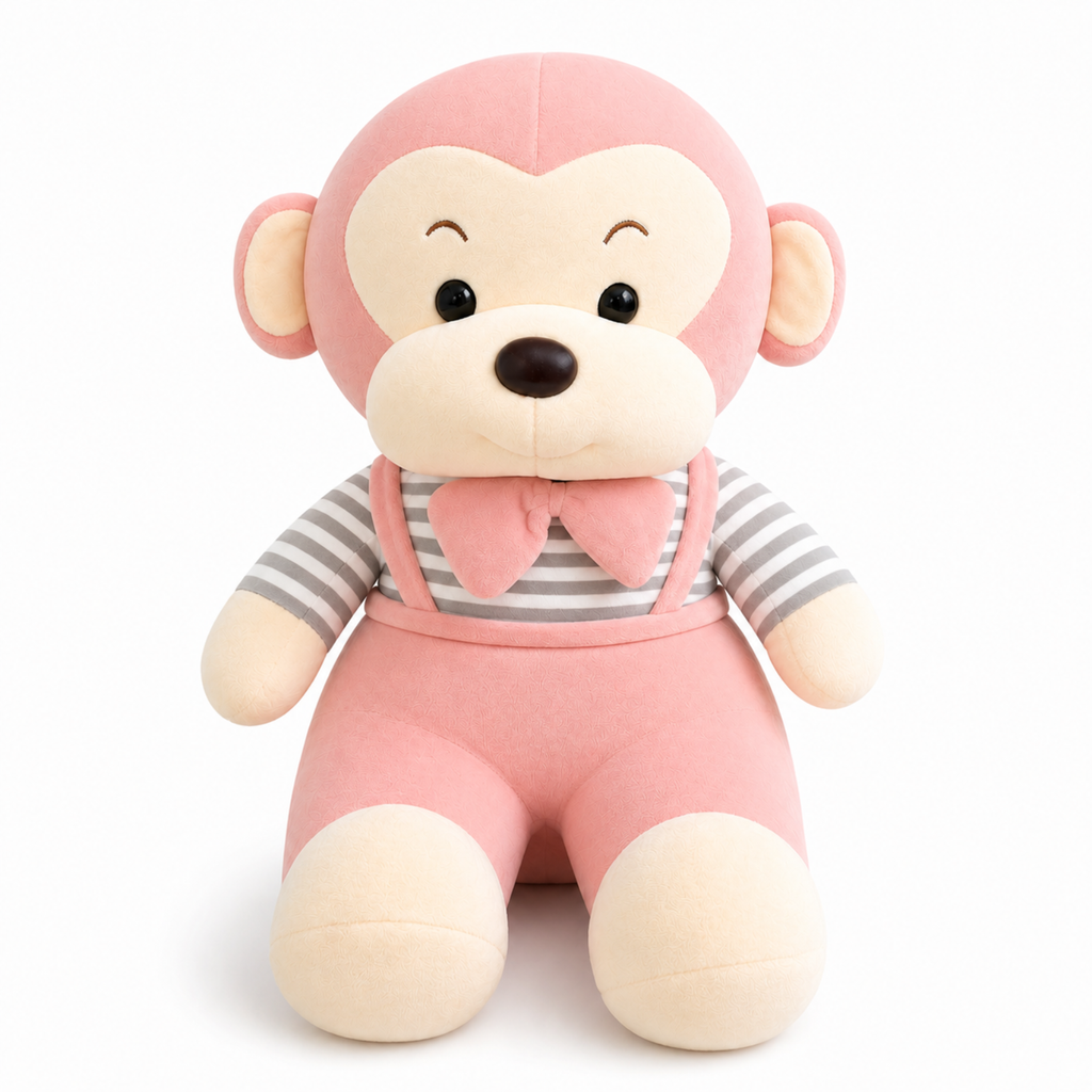 Miss Martha – The Gentle Monkey Plush Soft Toy 🐵🎀