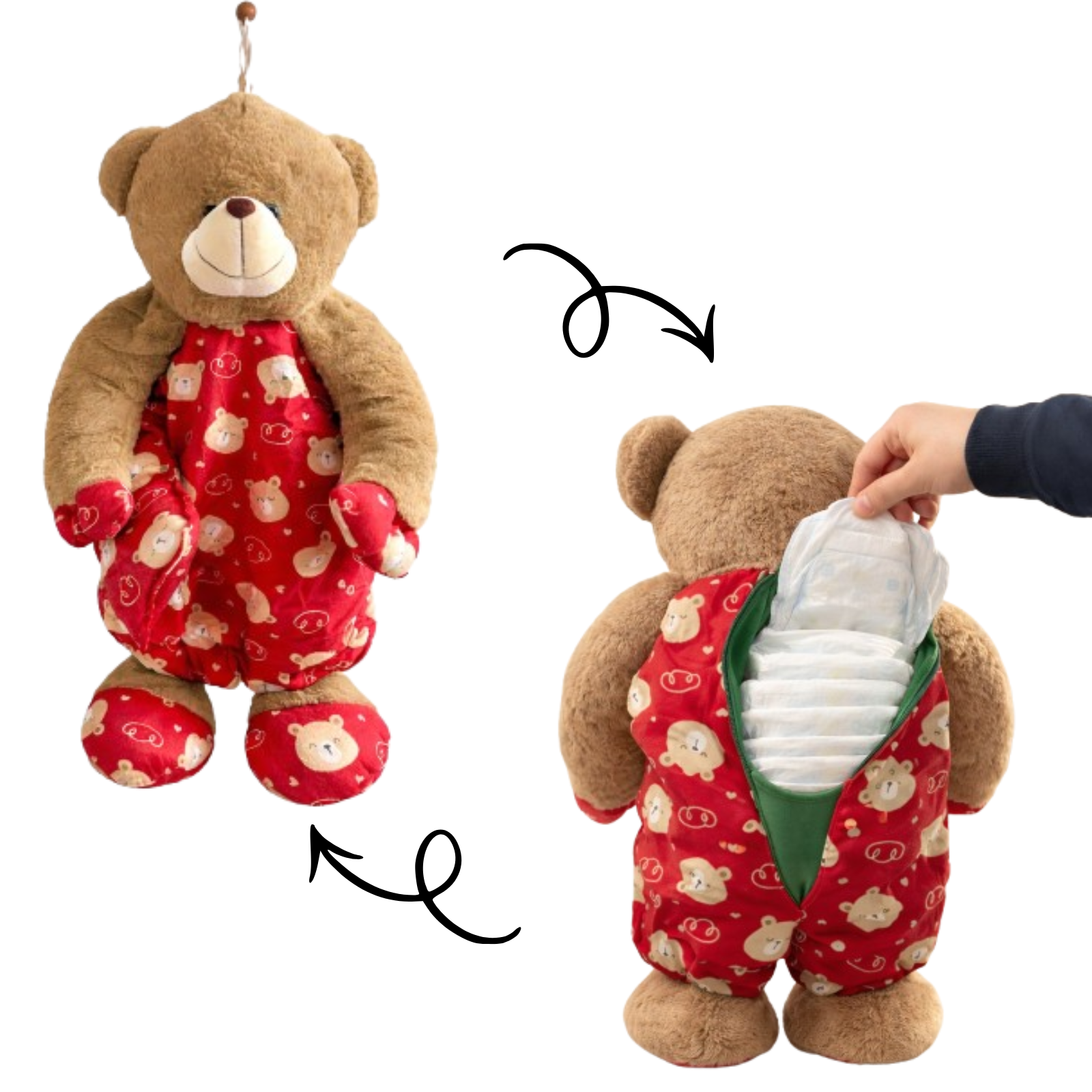 Cubby – The Teddy Bear Diaper Storage Plush