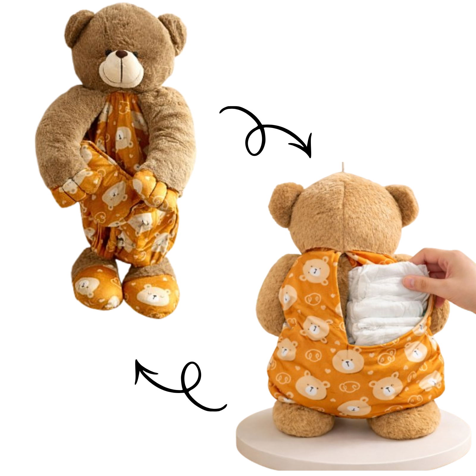 Cubby – The Teddy Bear Diaper Storage Plush