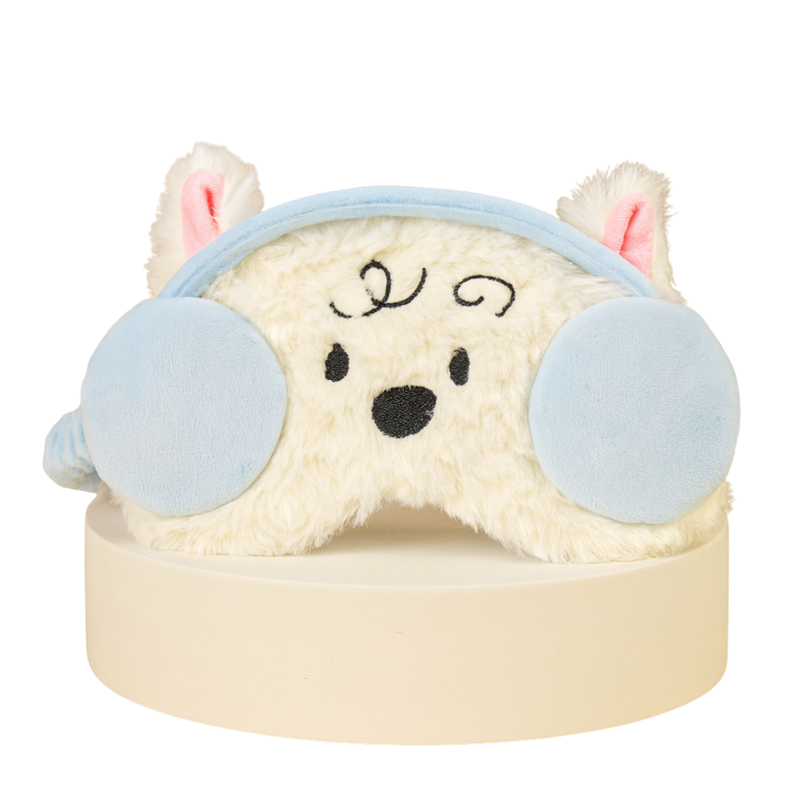 Plush Sleep Eye Mask with Hot & Cold Gel Pad for Men, Women & Kids