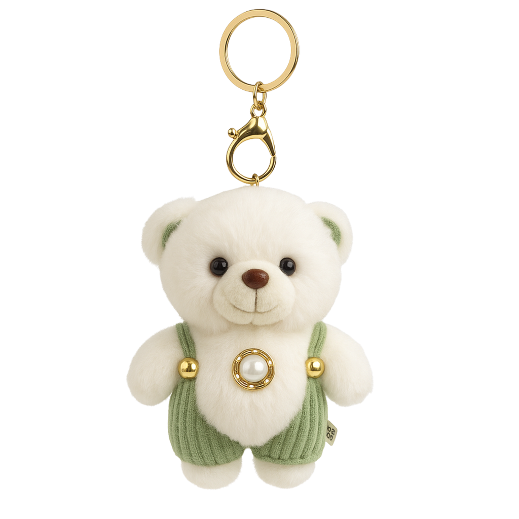 Teddy Bear with Dungry Plush Keychain