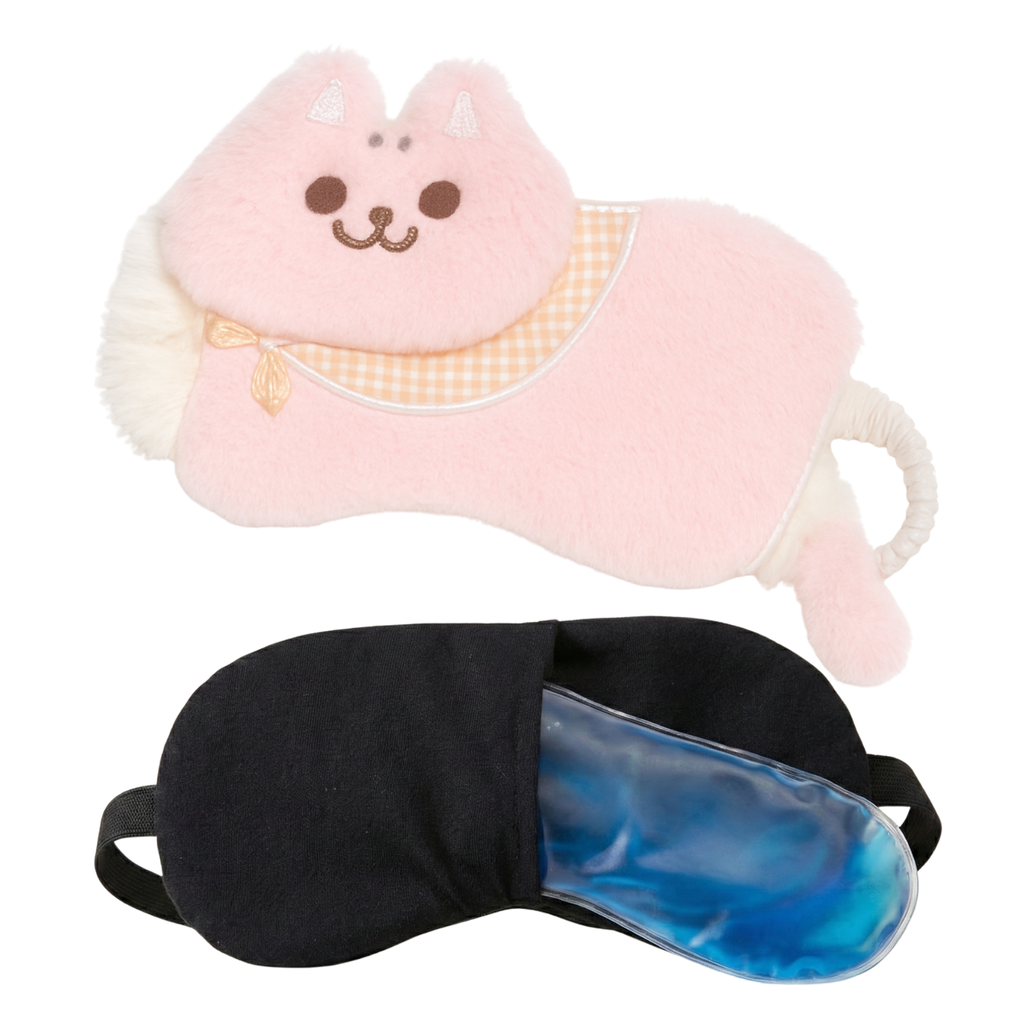 Plush Cat Eye Mask with Hot & Cold Gel Pad