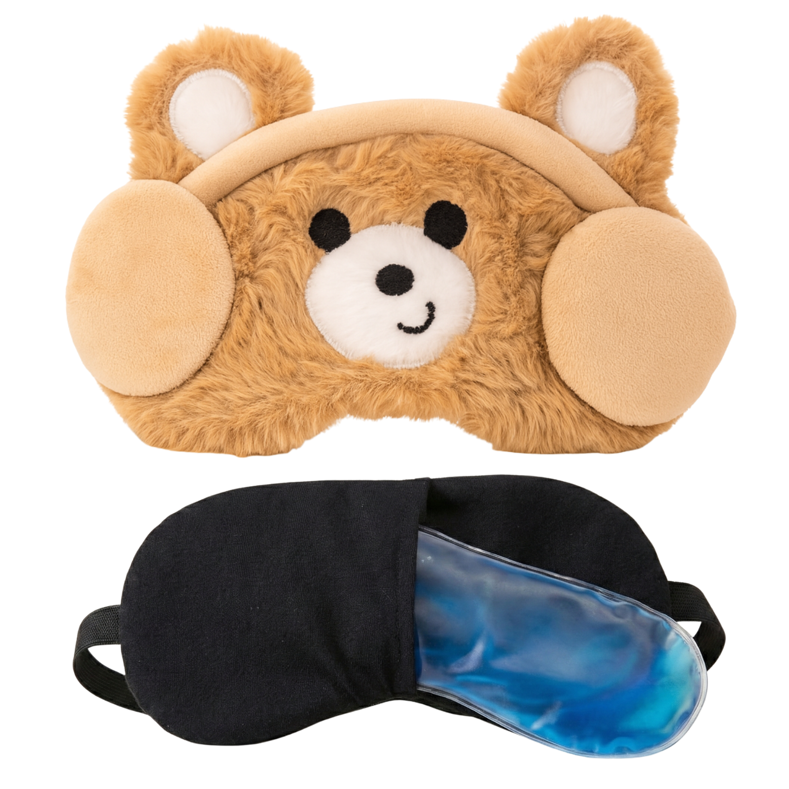 Plush Sleep Eye Mask with Hot & Cold Gel Pad for Men, Women & Kids