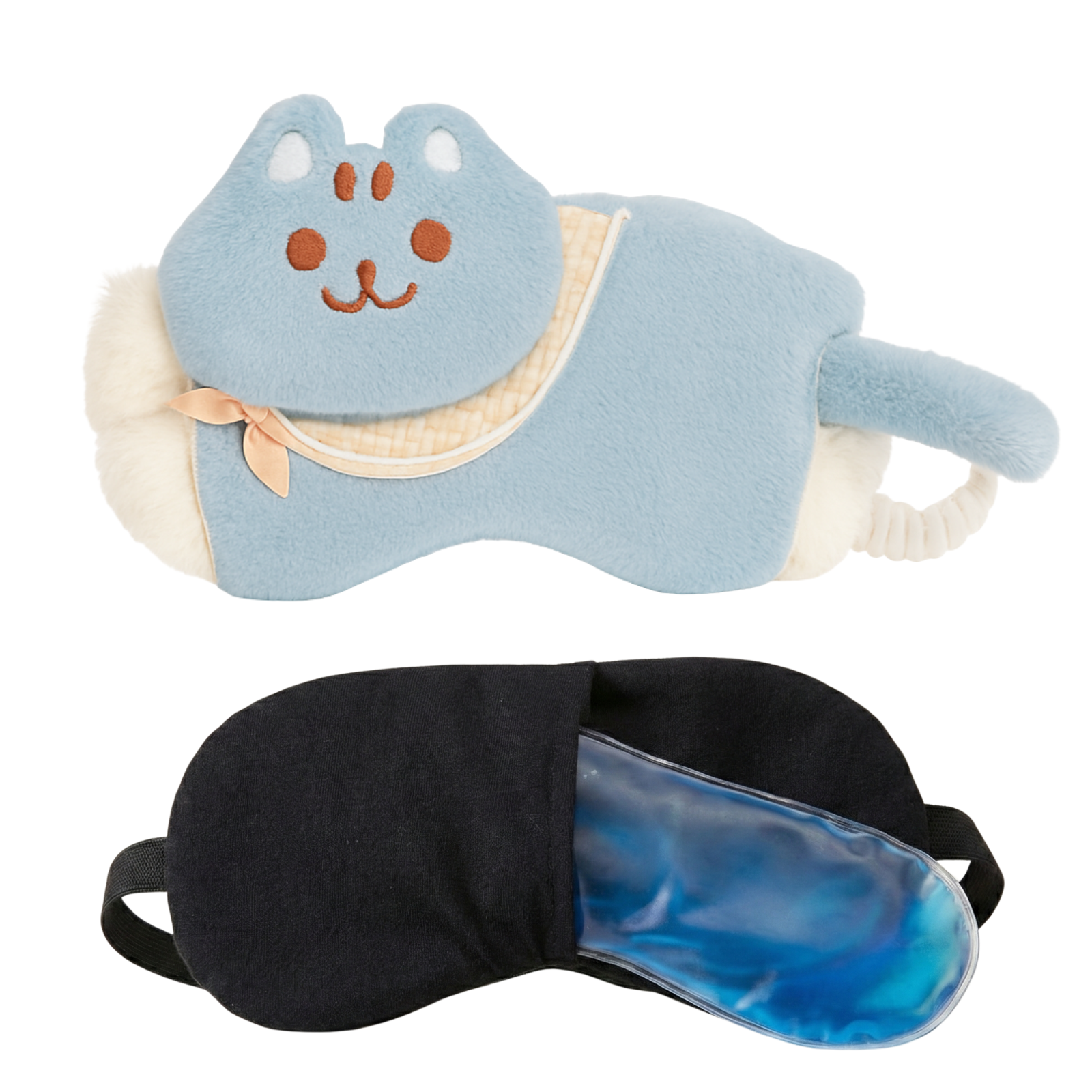 Plush Cat Eye Mask with Hot & Cold Gel Pad