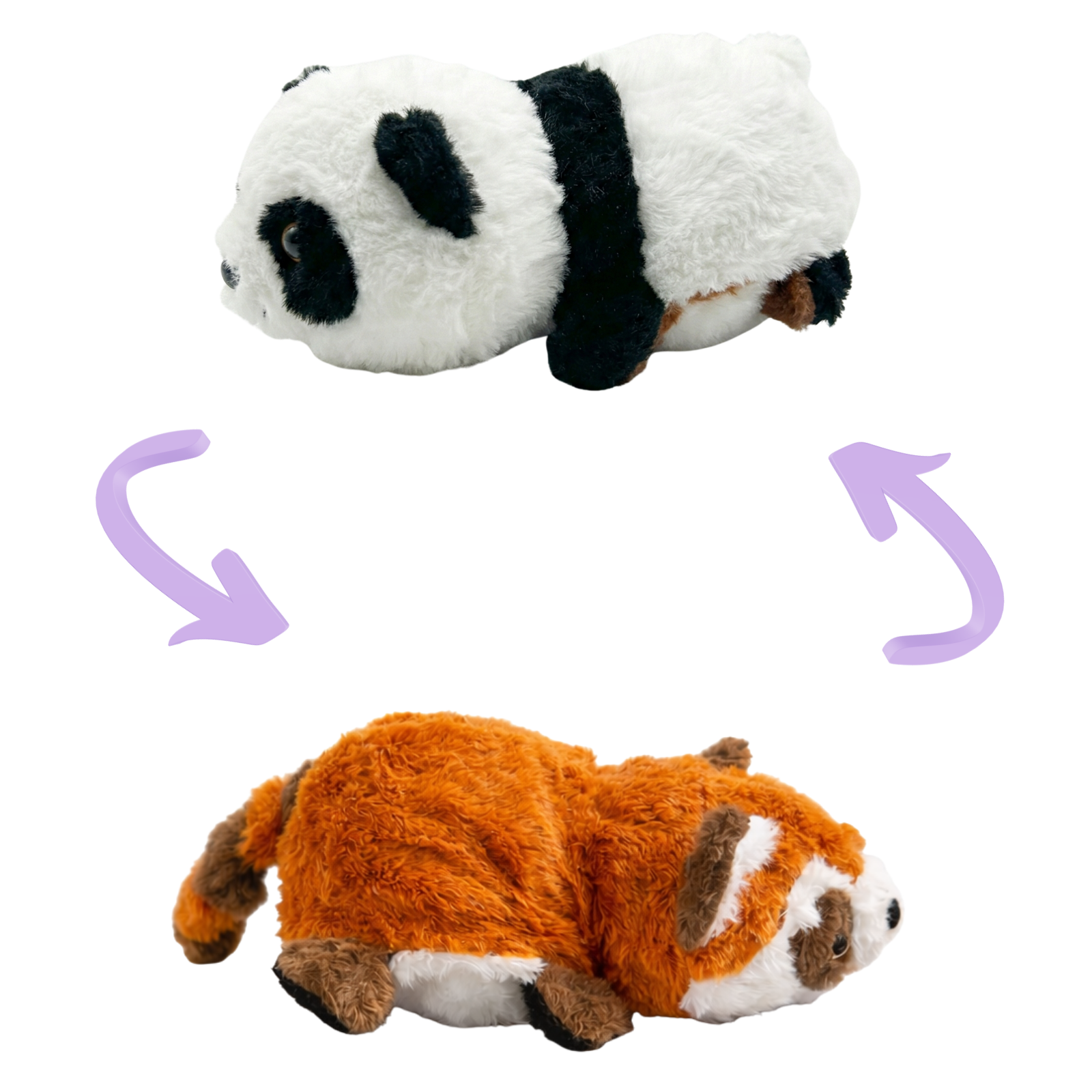 Flippos – The Reversible Panda + Red Panda Plush Soft Toy