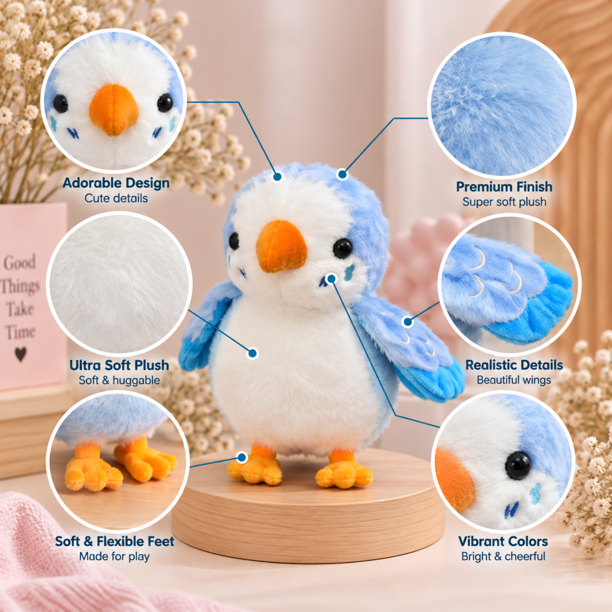 Yuki – The Colorful Bird Plush Toy