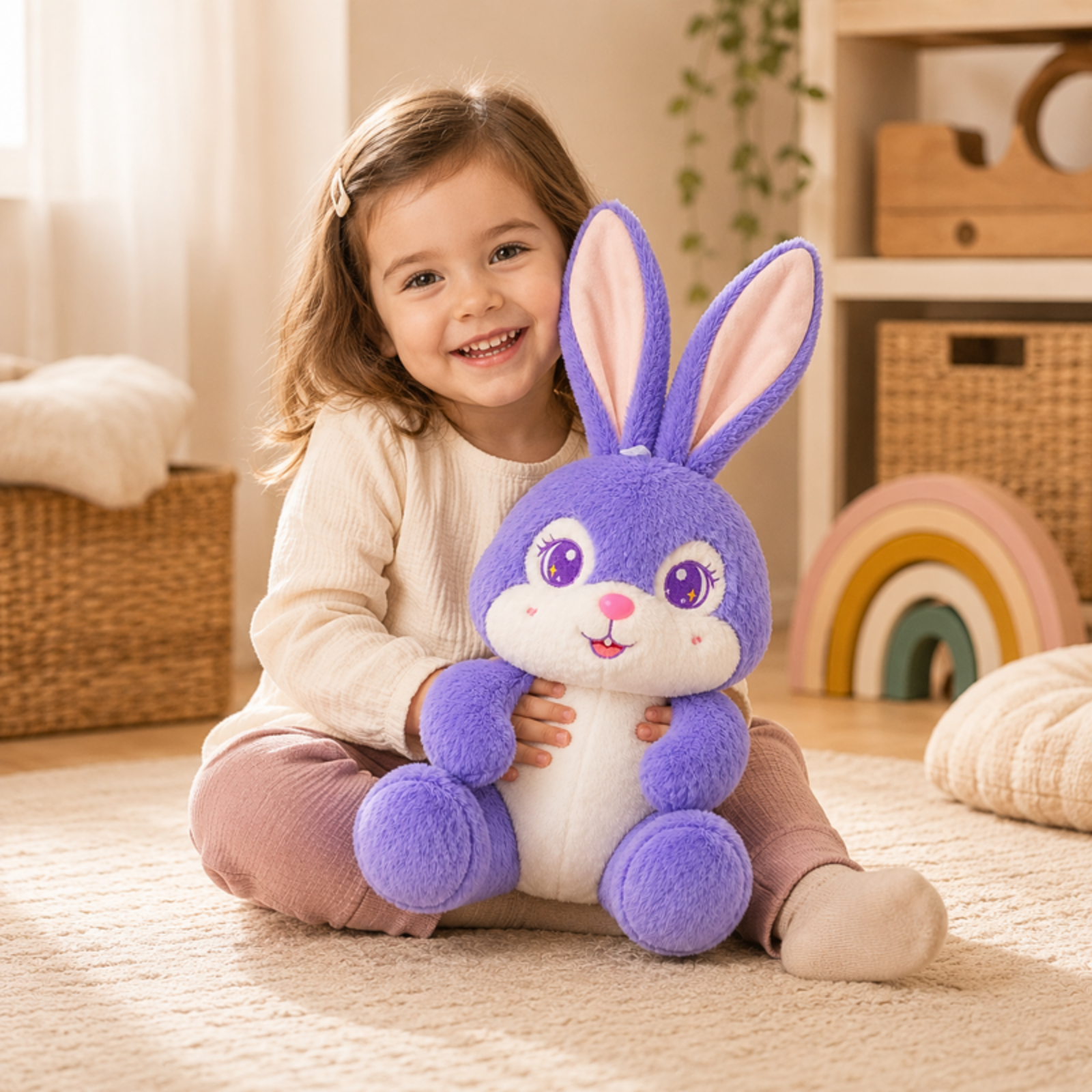 Bubbles – The Big Eyes Bunny Plush Soft Toy