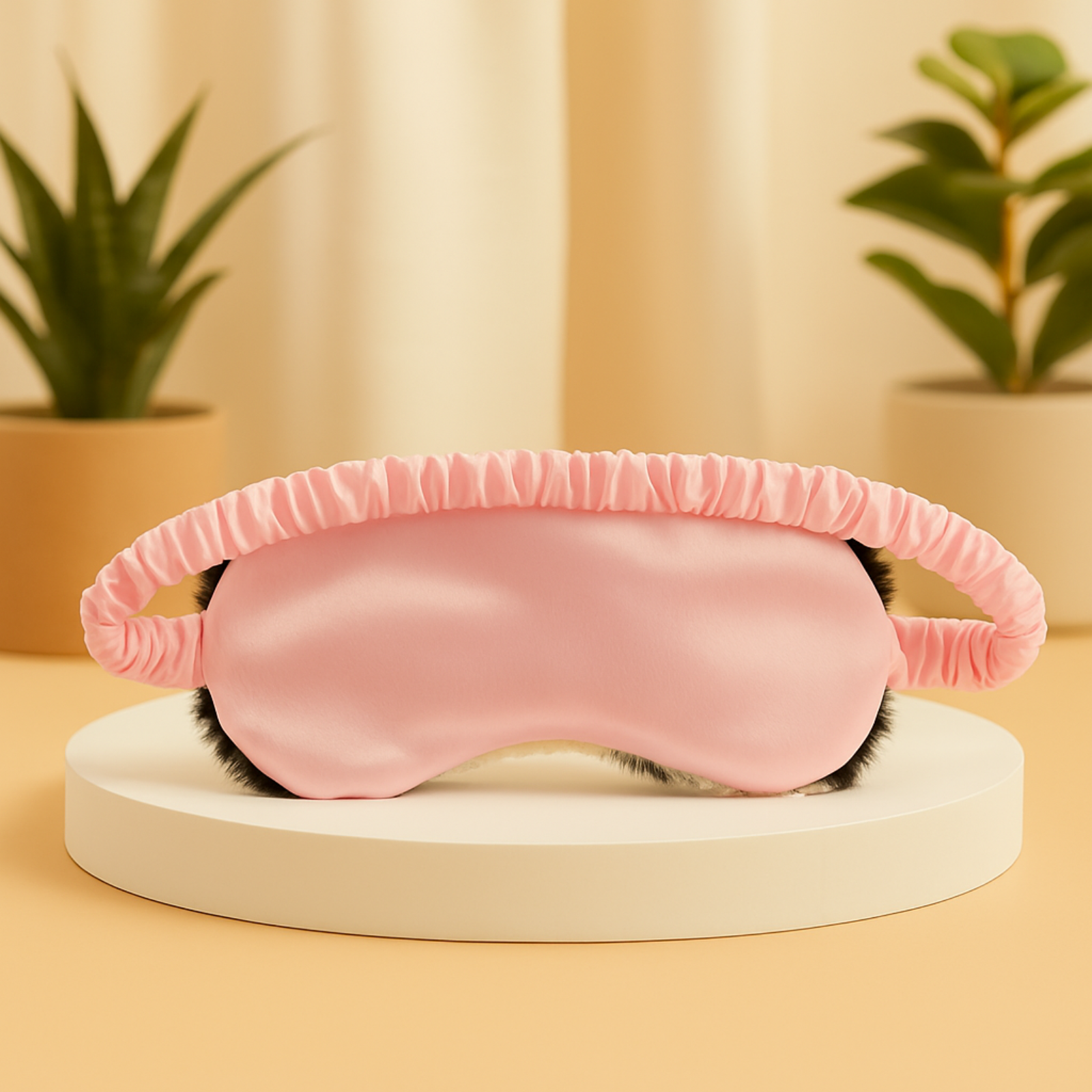 Plush Sleep Eye Mask with Hot & Cold Gel Pad