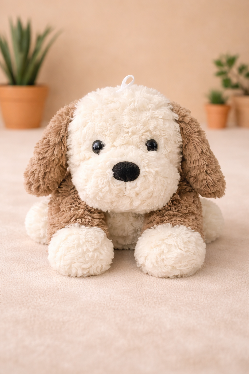 Soft Plush Sleeping Dog Toy for Kids
