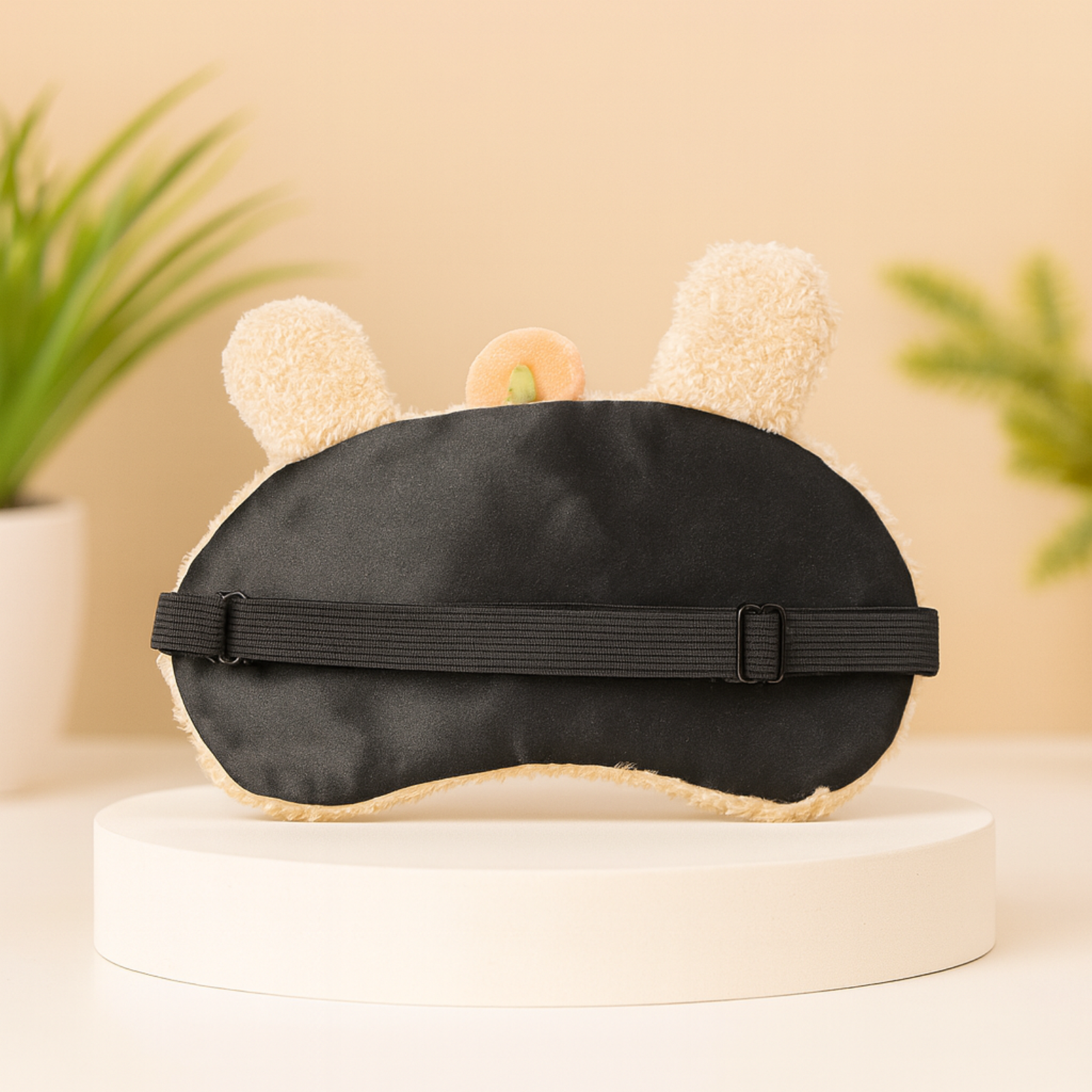 Plush Bear Eye Mask with Hot & Cold Gel Pad for Men & Women