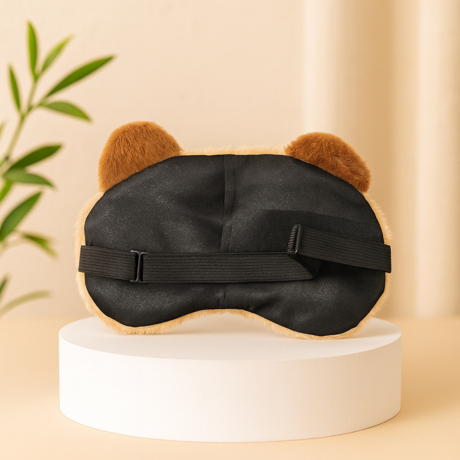 Plush Bear Sleep Eye Mask with Hot & Cold Gel Pad for Men Women