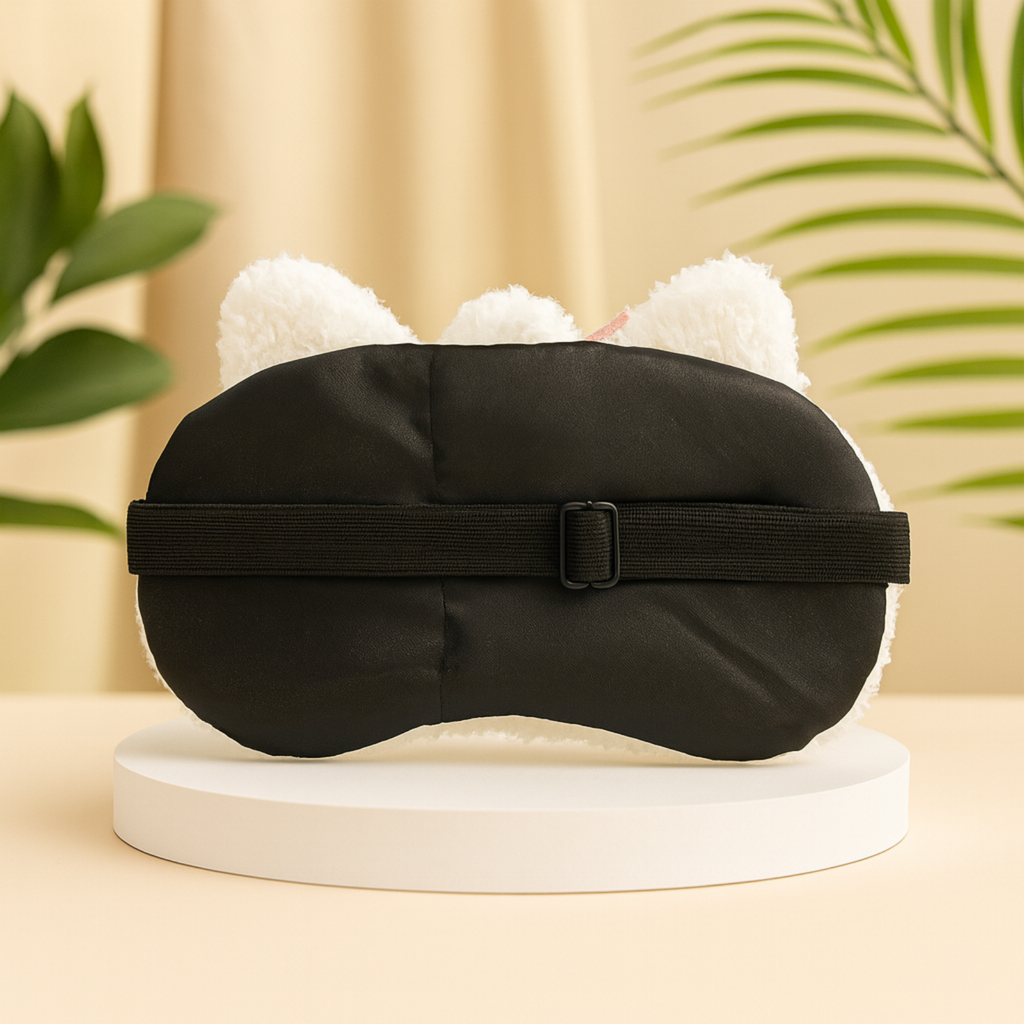 Kawaii Cat Sleep Eye Mask with Hot & Cold Gel Pad