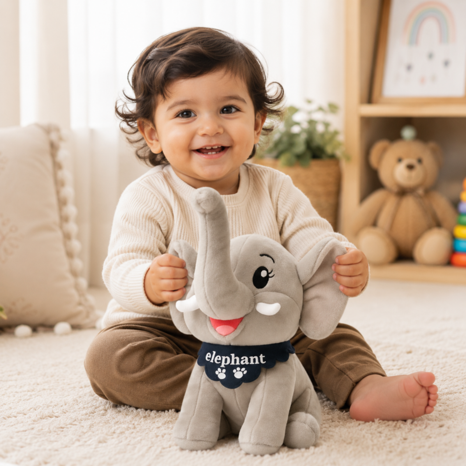 Nelly – The Sitting Elephant Plush Soft Toy