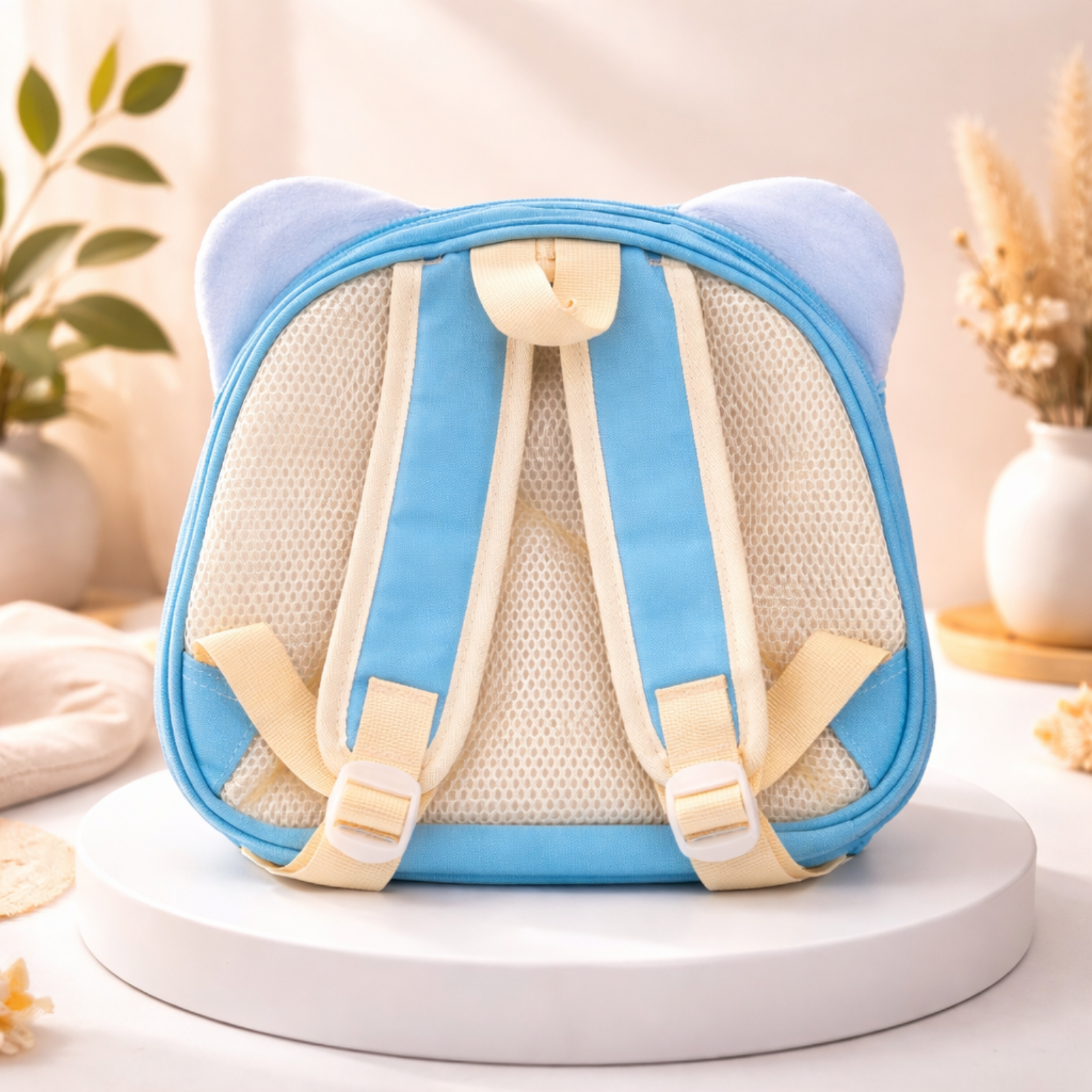 Blue Cartoon Cat Kids Backpack with 3D Hard Shell – Whumies