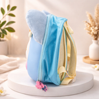 Blue Cartoon Cat Kids Backpack with 3D Hard Shell