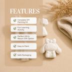 Character DIY Painting Kit (Bow Bunny Doll, Elephant with Hat, Reindeer & Winter Cap Character)
