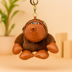 Brown Gorilla Plush Keychain