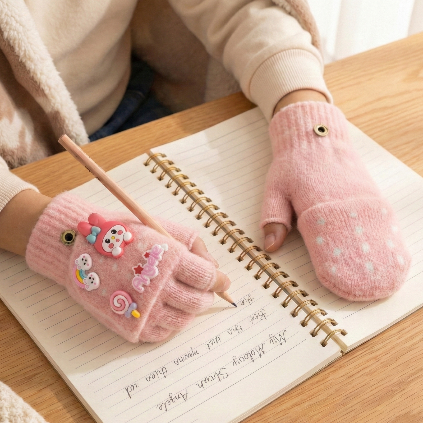 Winter Special Kids Convertible Gloves with Detachable Top