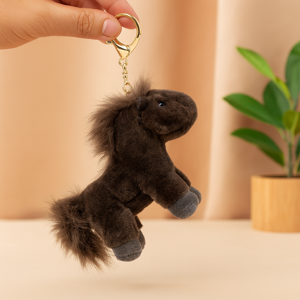 Horse Plush Keychain