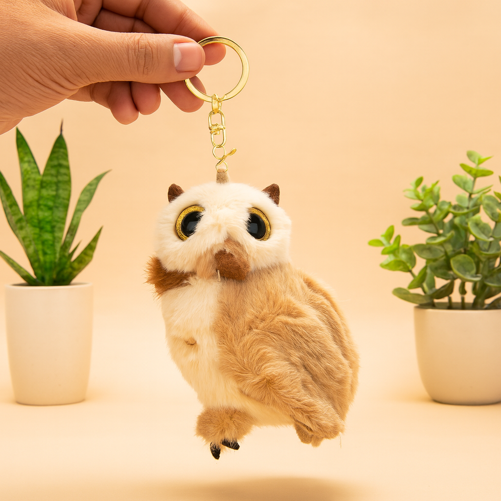 Owl Plush Keychain