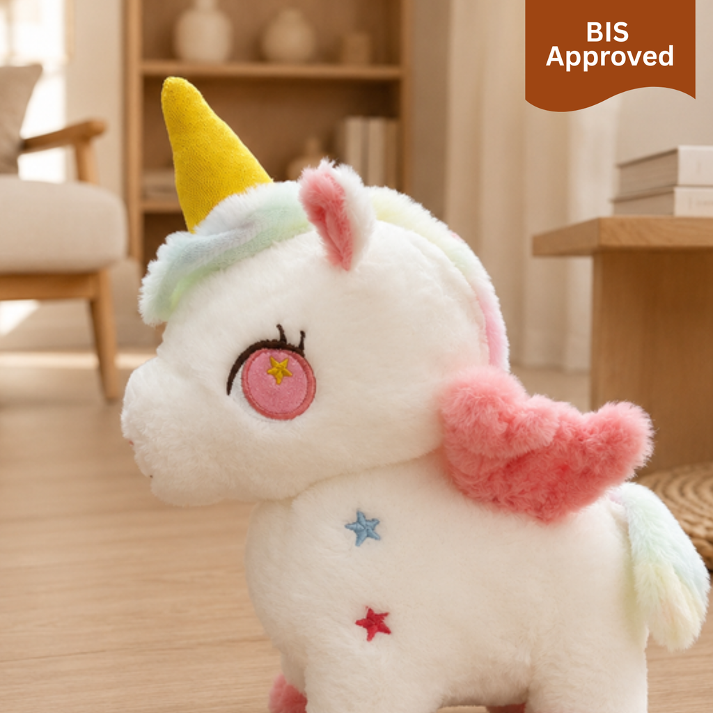 Serena – The Golden Unicorn Plush Toy