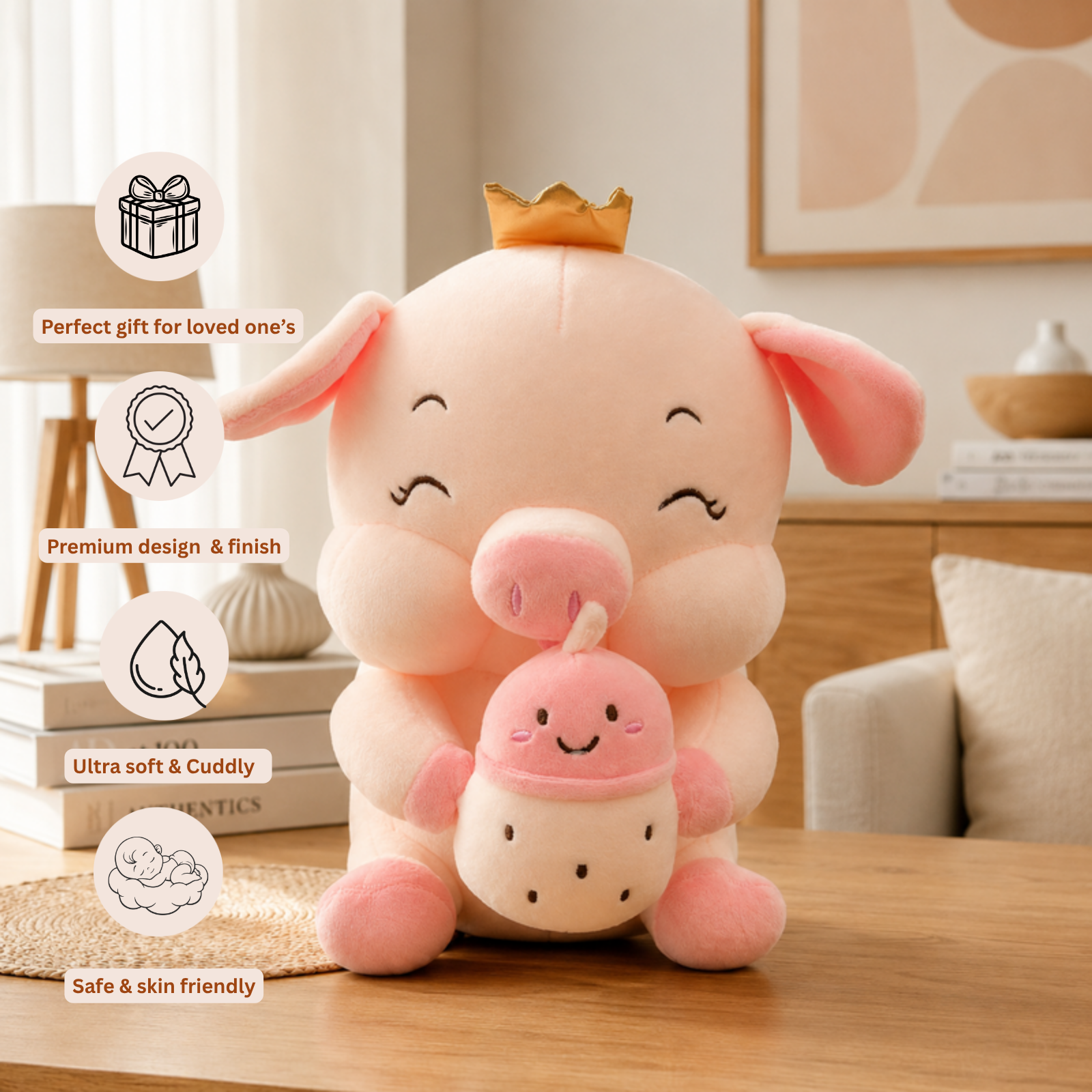Poppy – The Crowned Pig Plush Toy