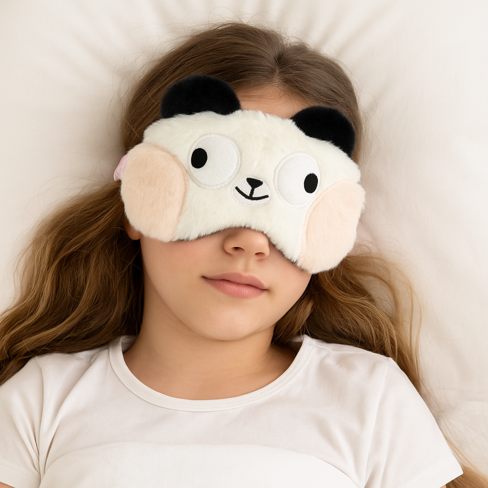 Plush Sleep Eye Mask with Hot & Cold Gel Pad