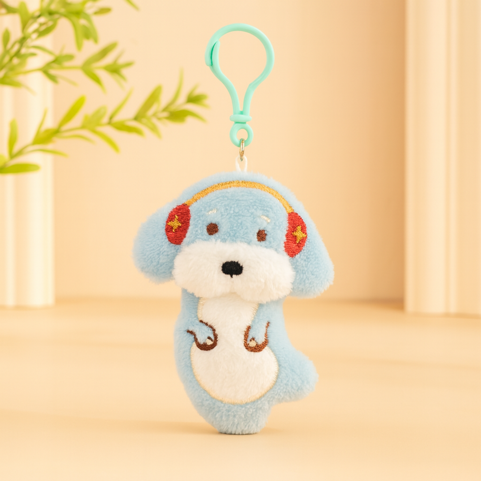 Rocky Bunny Plush Keychain