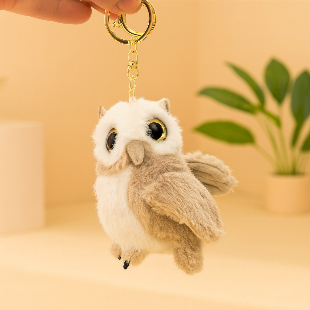 Owl Plush Keychain