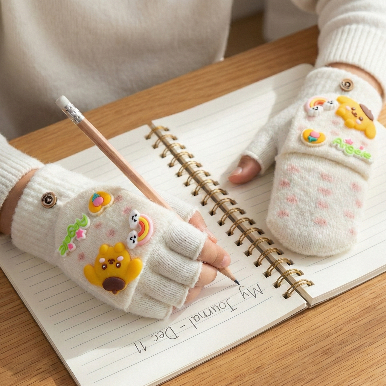 Winter Special Kids Convertible Gloves with Detachable Top