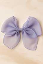 Large Organza Clip Bow – Big Sheer Hair Bow for Girls, Teens & Women