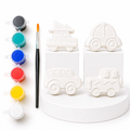 Vehicle DIY Painting Kit (Car with Tree, Cartoon Car, Mini Bus & Utility Truck)