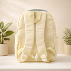 Donut Design Yellow Backpack with Chest Strap