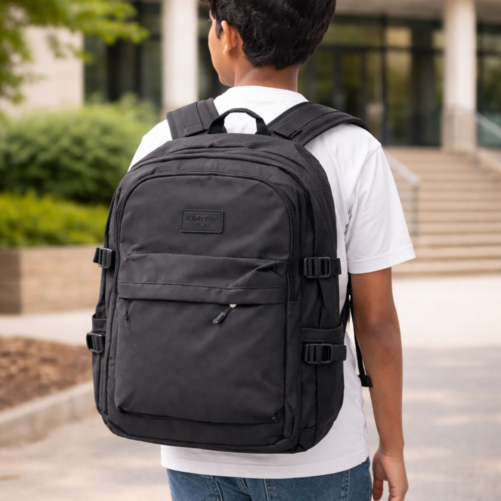 Black School Backpack for Boys & Girls