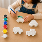 Vehicle DIY Painting Kit (Car with Tree, Cartoon Car, Mini Bus & Utility Truck)