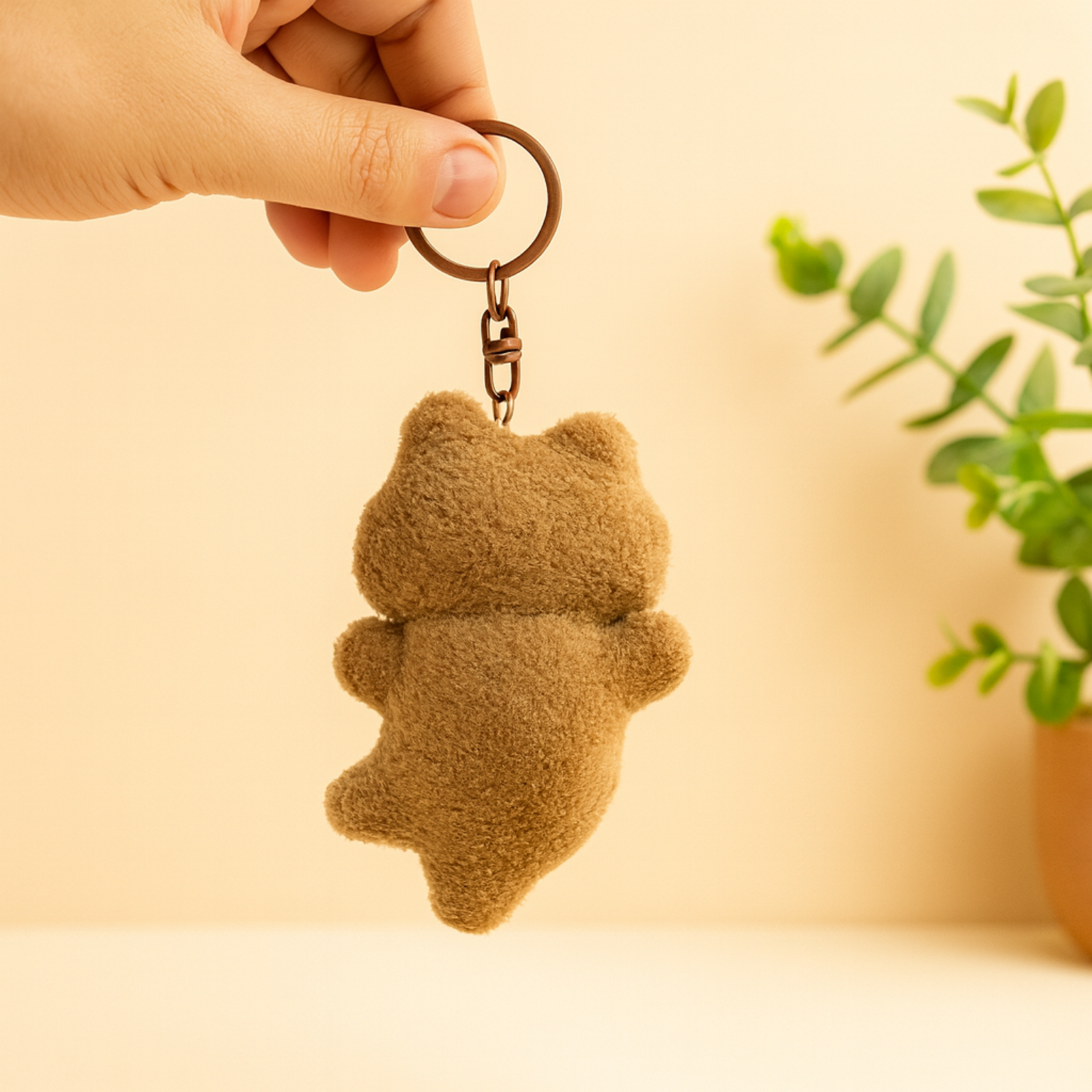 Rocky Bunny Plush Keychain