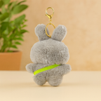 Nerdy Bunny Plush Keychain with Glasses