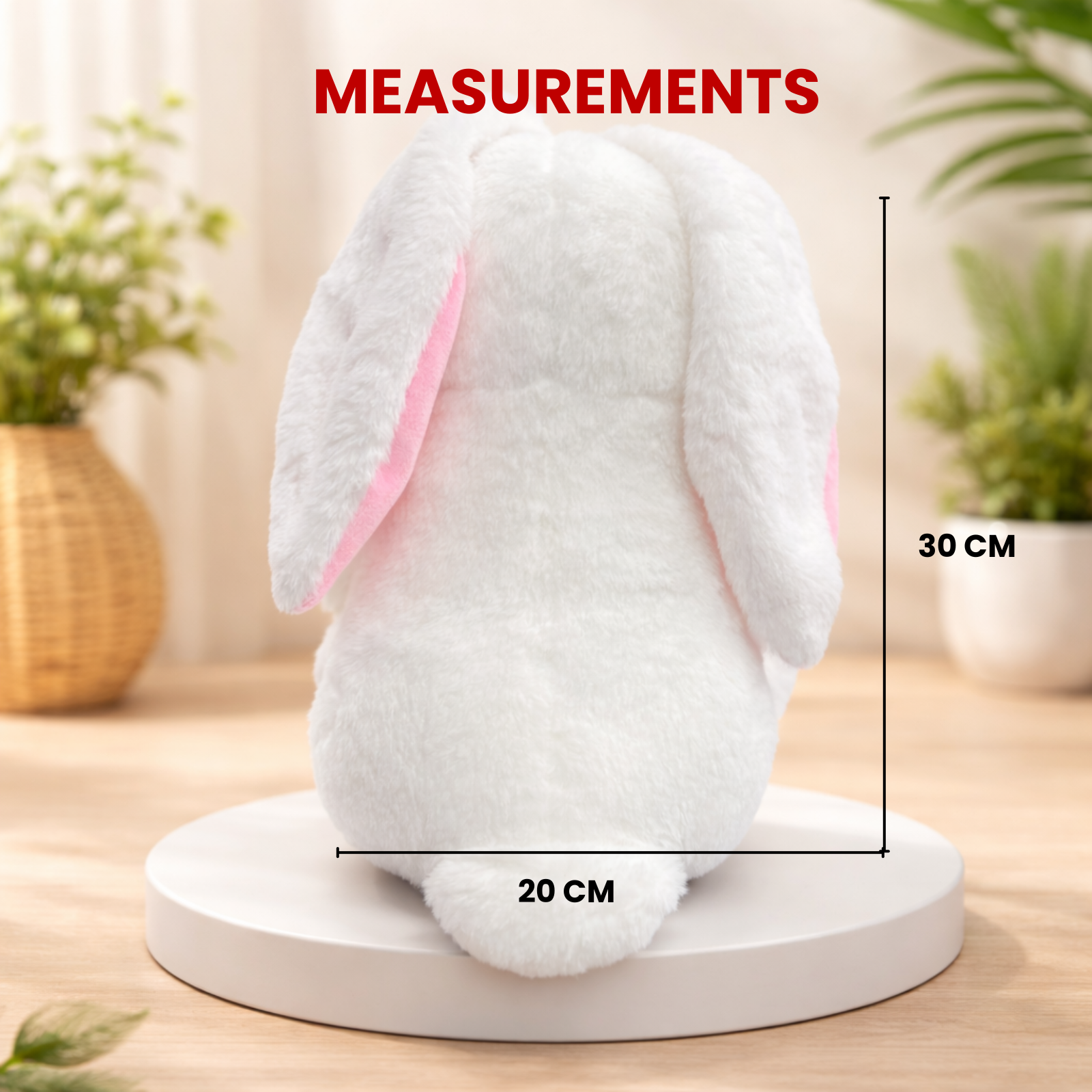 Snowbell – The Bow Bunny Plush Soft Toy