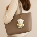 Teddy Bear with Dungry Plush Keychain