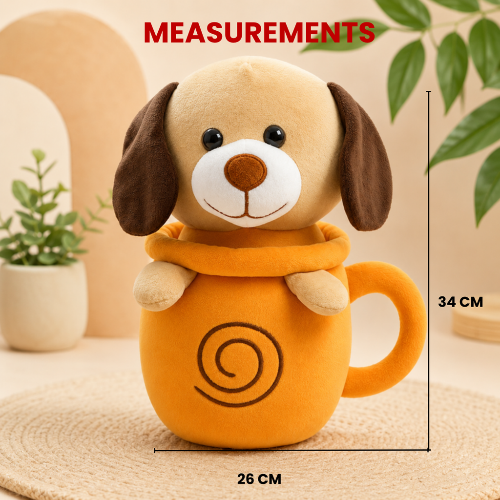 Brew – The Puppy in Teapot Plush Soft Toy