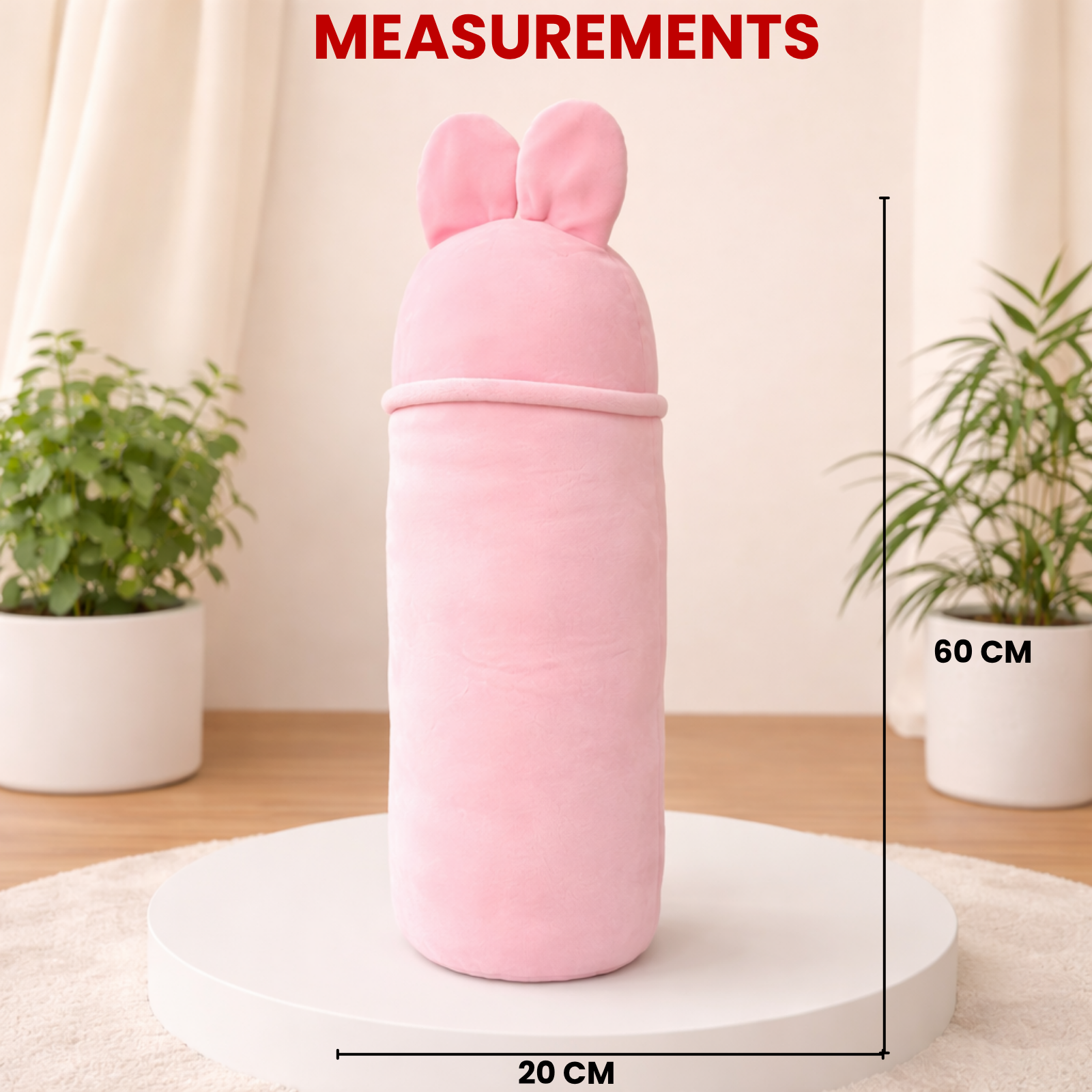 Melody – The Pink Bow Hug Pillow