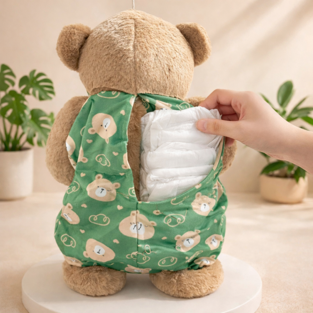Cubby – The Teddy Bear Diaper Storage Plush